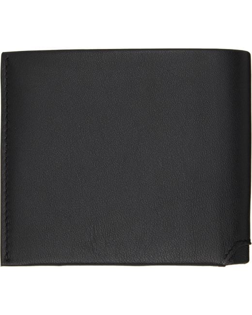 Boss Black Goatskin Bifold Wallet for men