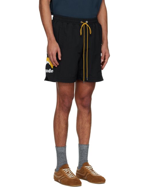 Rhude Black Moonlight Shorts for men