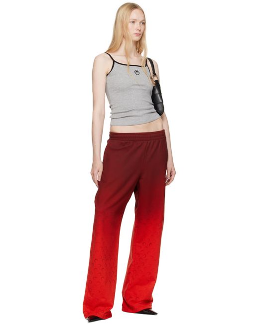 Débardeur Gris En Jersey À Logo MARINE SERRE en coloris Red