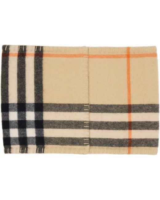 Burberry Black Check Cashmere Snood