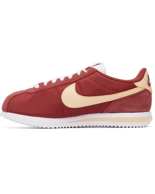 Nike Red Cortez Textile Sneakers