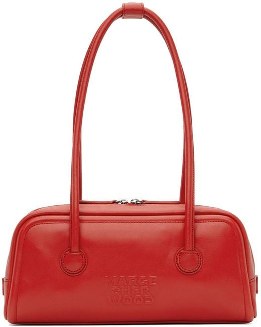 MARGE SHERWOOD Red Soft Baguette Bag
