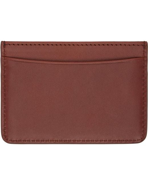 A.P.C. Purple André Card Holder for men
