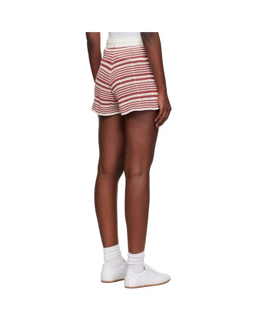 Holzweiler Red Kelp Striped Shorts