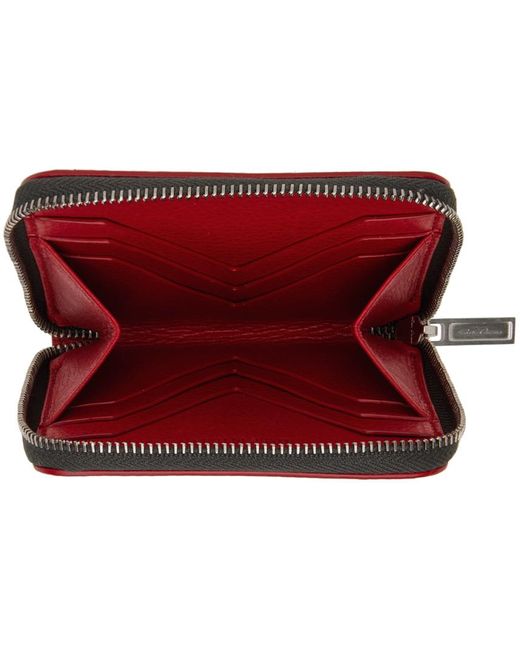 Rick Owens Red Zipped Wallet for men