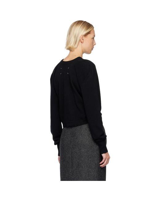 Maison Margiela Black Wool Knit Sweater