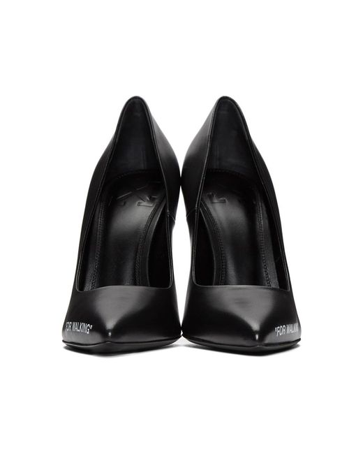Off-White Black Leather For Walking Pointed Toe Pumps Size 38 Off-White |  TLC