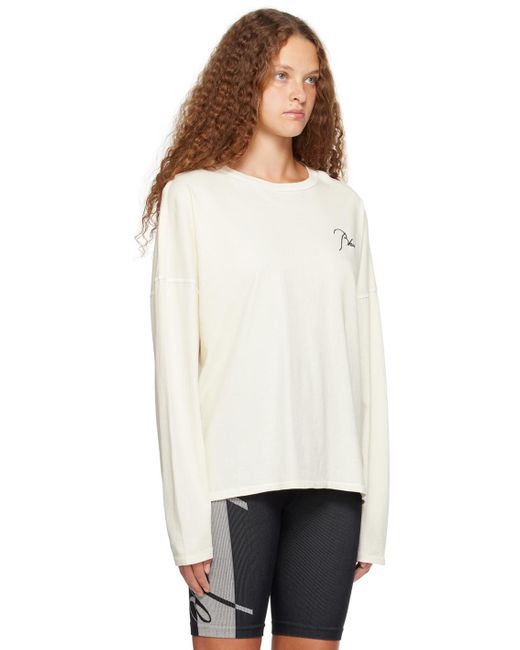 Rhude Black Off-white Reverse Long Sleeve T-shirt