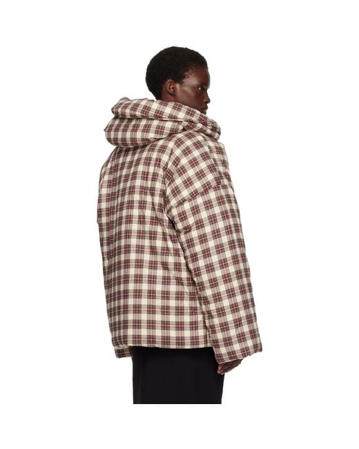 Dries Van Noten Brown Off- Check Jacket
