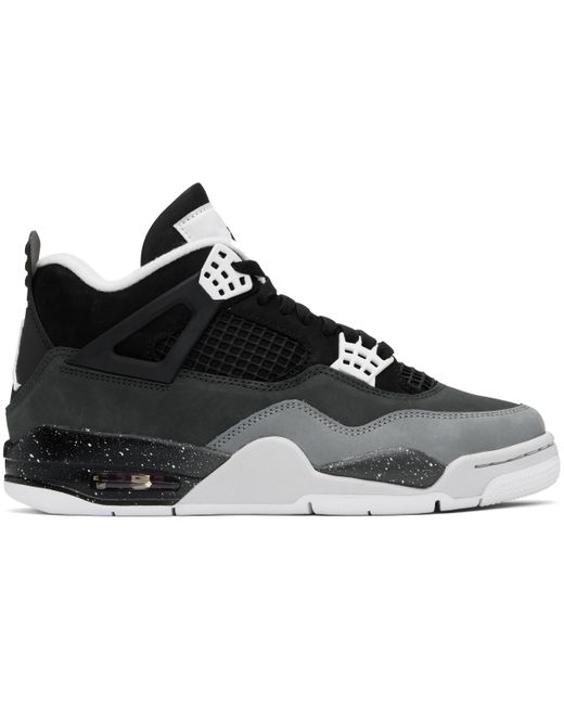 Nike Black Air Jordan 4 Sneakers for men