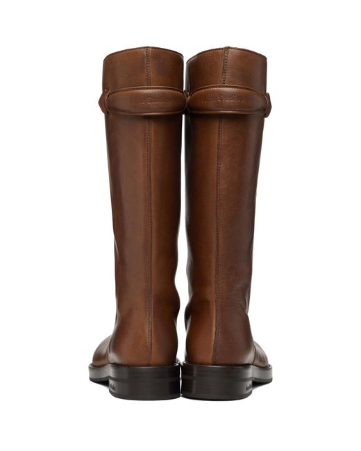 Acne Brown Leather Boots