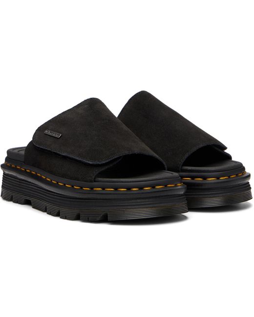Dr. Martens Black Zebzag Sandals