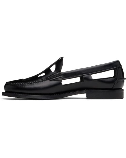 Hereu Black Gallo Loafers for men