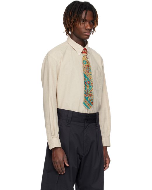 メンズ Engineered Garments ベージュ 19 Century Bd シャツ Black