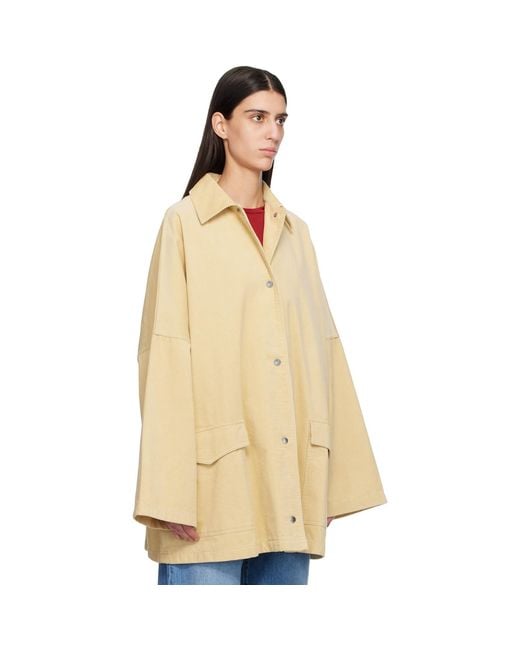 Totême Natural Cord Overshirt Chore Jacket