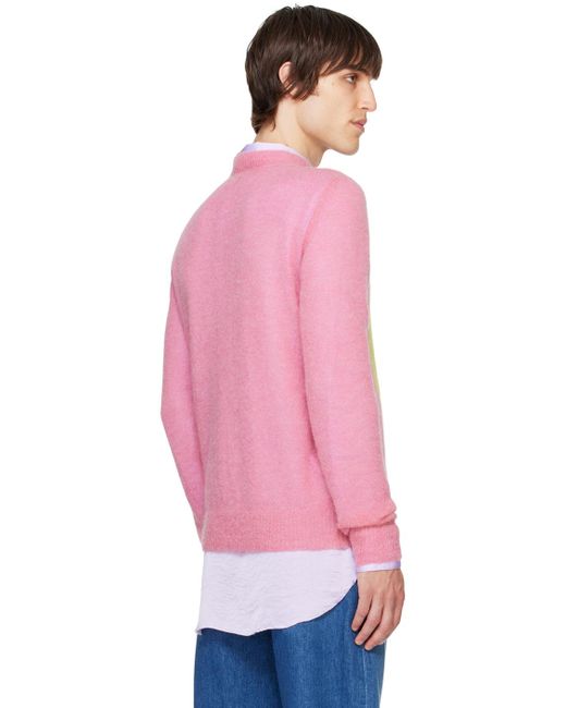 Edward Cuming Open Heart Sweater in Pink for Men Lyst UK