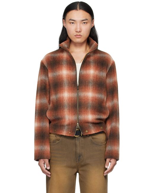 MMIC Brown Luft Zip-up Jacket for men