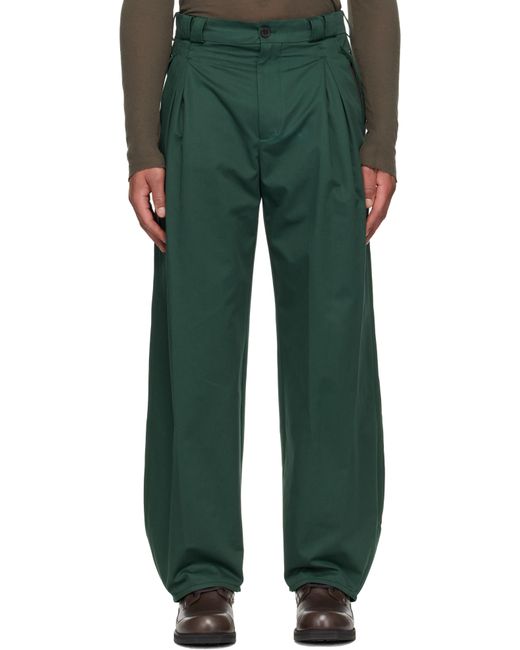 Kiko Kostadinov Green Halics Trousers for men