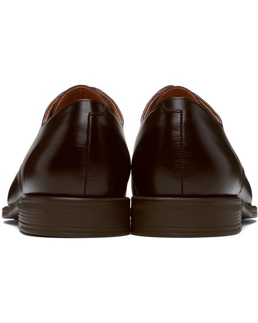 PS by Paul Smith Black Brown Leather Bayard Derbys for men