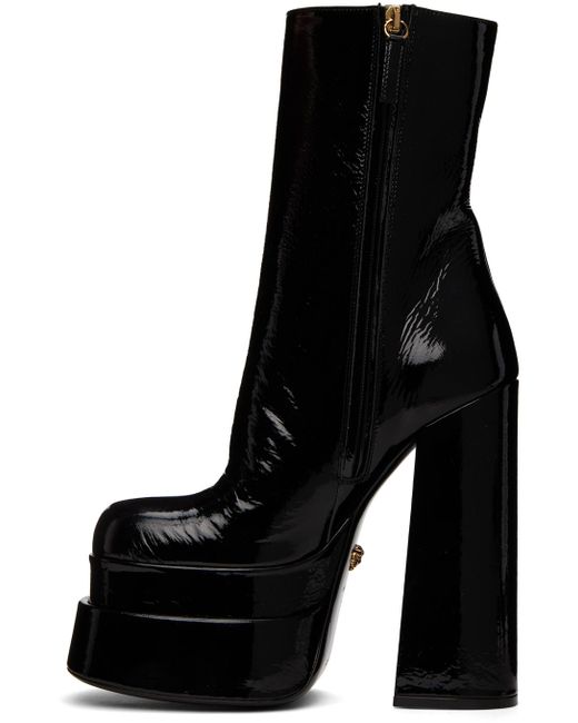 Versace Black Aevitas Platform Boots