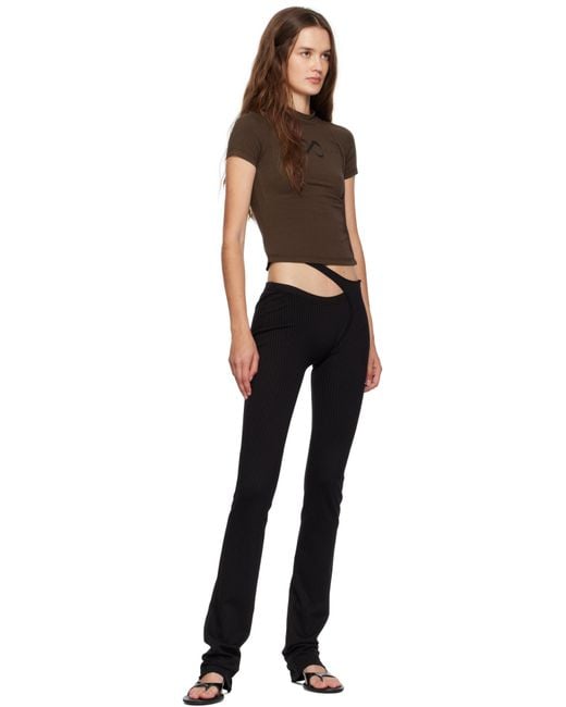 OTTOLINGER Black Deconstructed T-Shirt