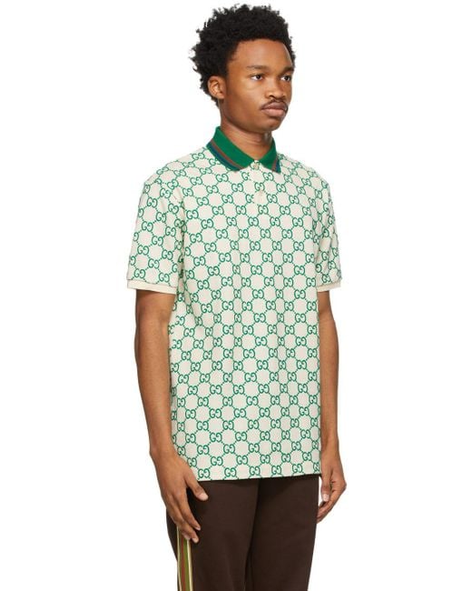 Gucci Off- gg Polo in Green for Men | Lyst UK