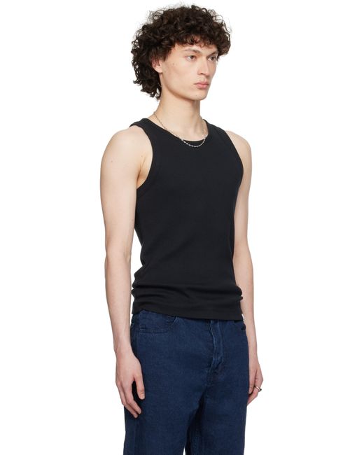 メンズ Merz B. Schwanen ブラック Ribtank01 リブタンクトップ Black