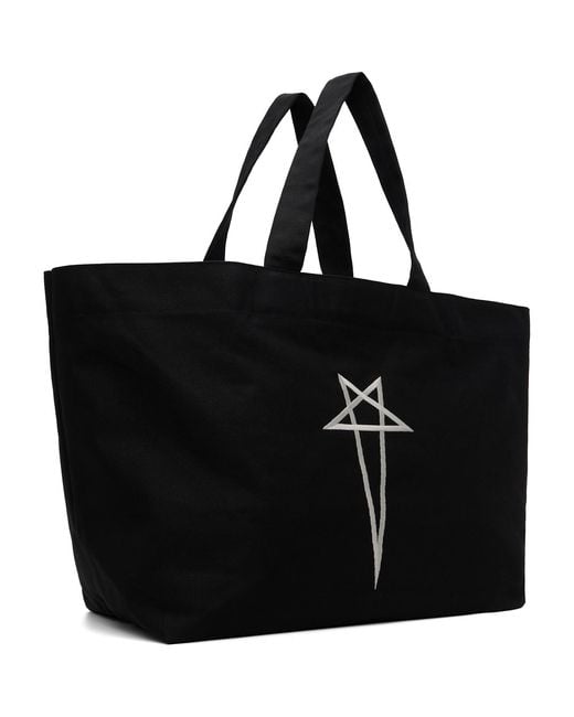 Rick Owens Black Temple Beach Tote