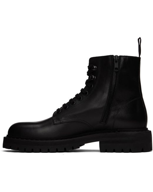 Common Projects Black Combat Boots for men