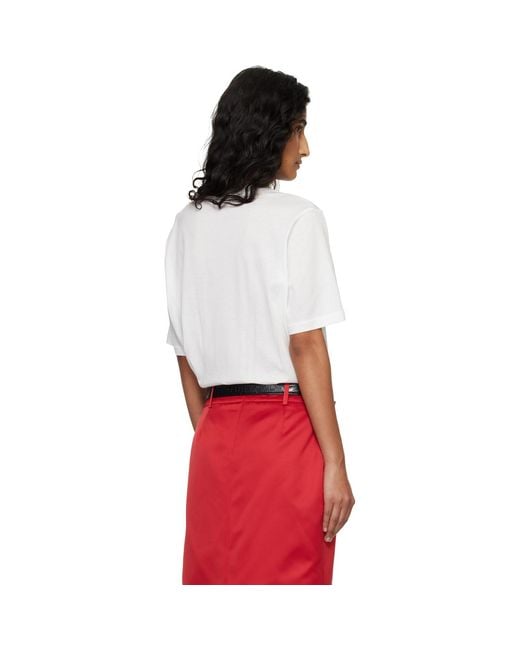 Frankie Shop Red Harper Soft Organic T-Shirt