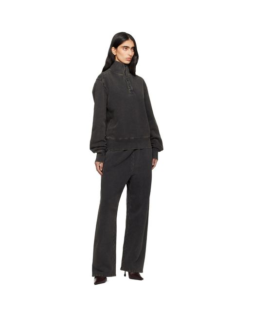 Entire studios Black Straight Leg Sweatpants