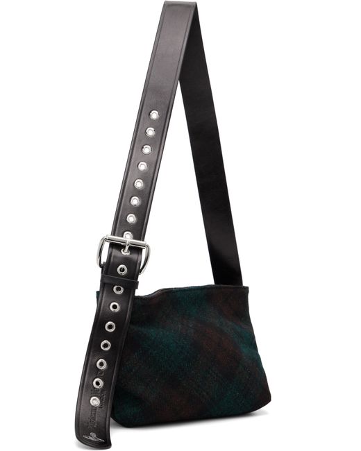 Vivienne Westwood Black Maxime Small Crossbody Bag