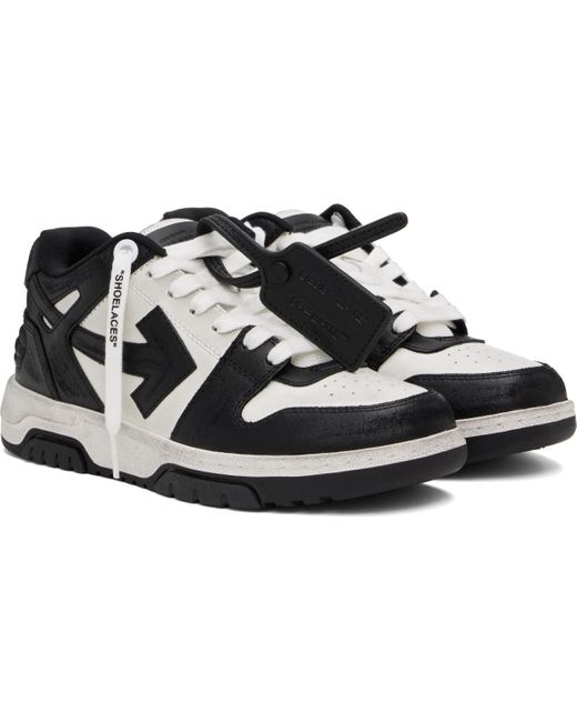 メンズ Off-White c/o Virgil Abloh Off- &ホワイト Out Of Office Vintage レザースニーカー Black