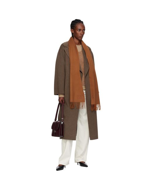 Max Mara Brown Wsdalia Scarf