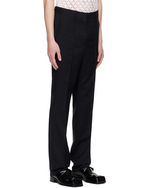 Situationist Black Pinched Trousers for men