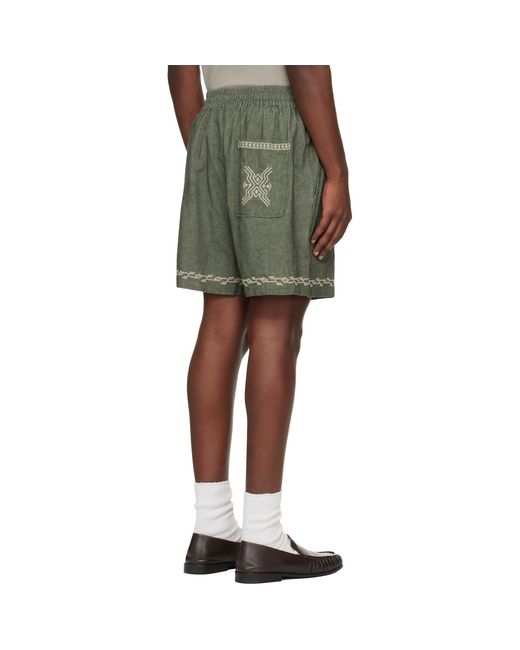 Isabel Marant Green Zilan Shorts for men