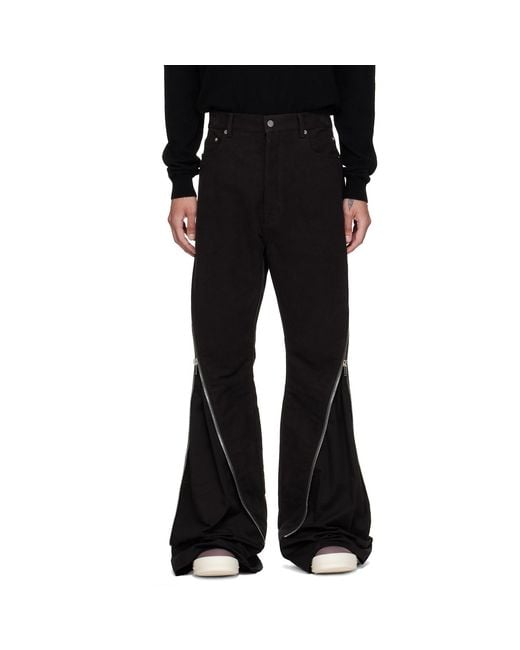 Rick Owens Black Tower Bolan Banana Trousers for men