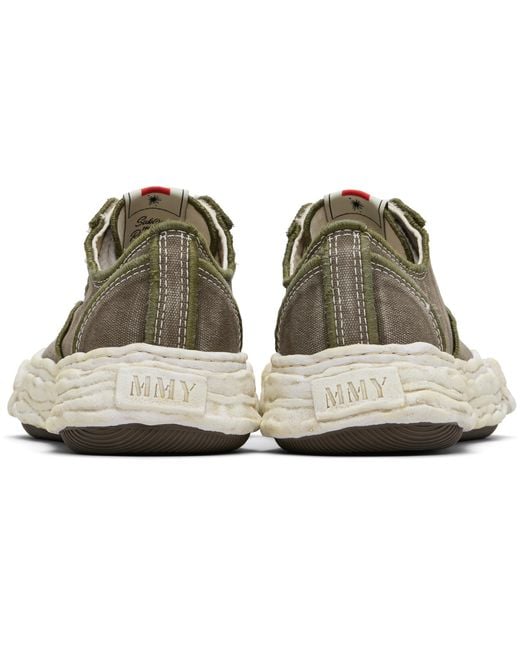 Maison Mihara Yasuhiro Black Peterson23 Og Sole Vintage Canvas Low-Top Sneakers