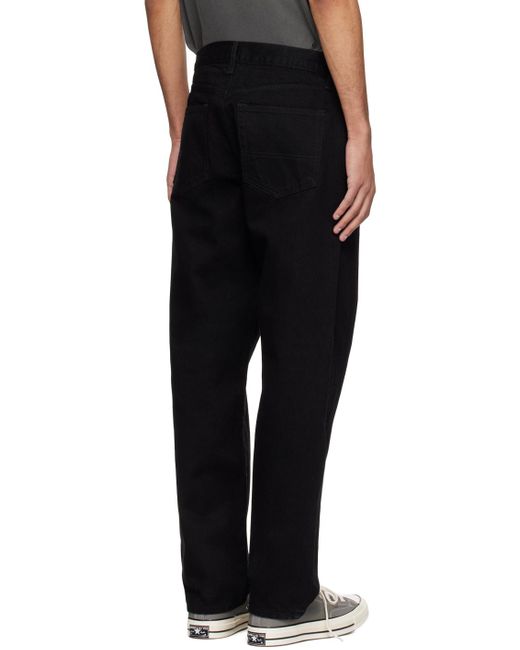 Noah NYC Black Pleated Jeans for men