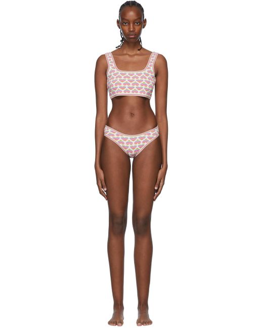Marco Rambaldi Black Ssense Exclusive Multicolor Viscose Bikini