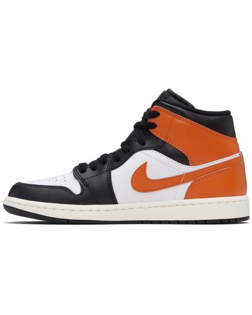 Nike Black Air Jordan 1 Mid Sneakers for men