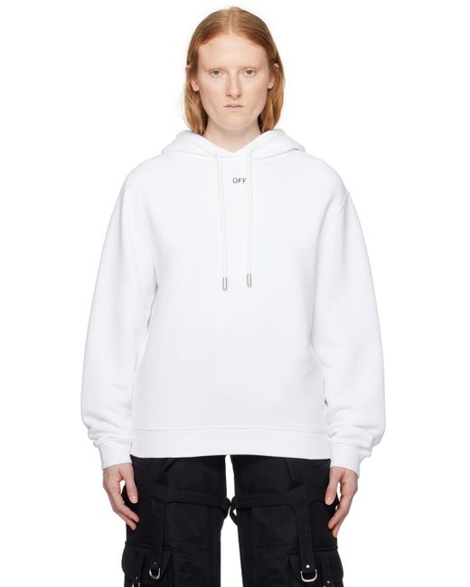 Off-White c/o Virgil Abloh White Off- Embroidered Hoodie