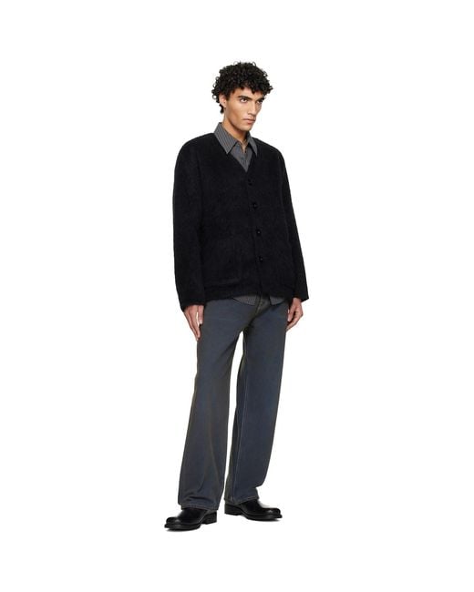 Our Legacy Black Wool Cardigan for men