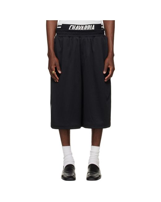 Willy Chavarria Black Adidas Originals Edition Mesh Shorts for men