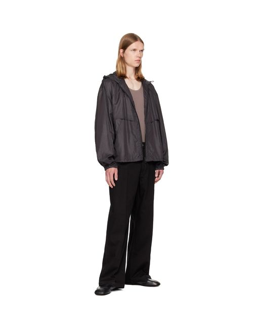 Lemaire Black Wide Jeans for men