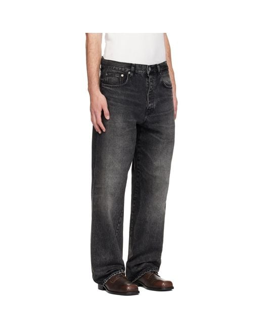 sunflower Black Wide Twist Jeans for men