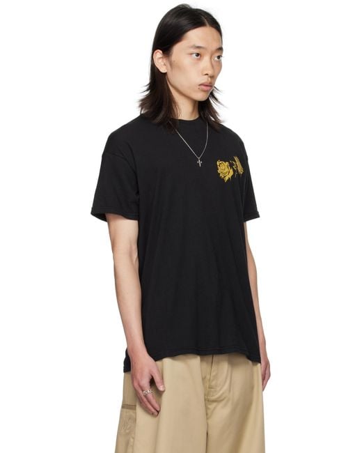 Willy Chavarria Black Proverb Easy T-shirt for men