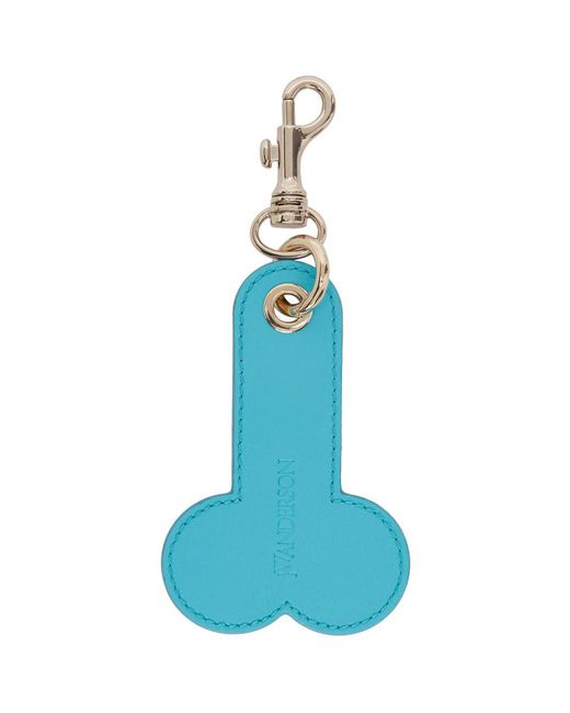 J.W. Anderson Blue Penis Keychain for men
