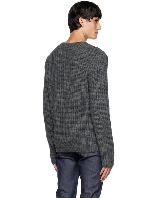A.P.C. Black . Gray Heini Sweater for men