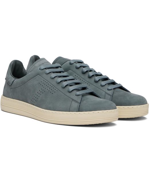 Tom Ford Black Nubuck Warwick Sneakers for men